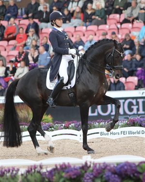 The quality on display at the FEI World Championships was high; Adrienne Lyle and Salvino of the USA. © Roger Fitzhardinge