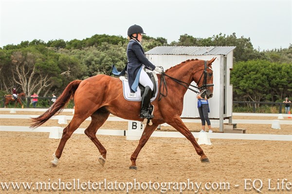 Caitlin Radford from Tas on XL Overtime in the Prix St Georges.