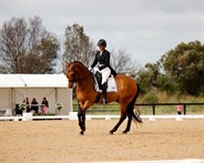 Kylie Riddell and Clive looking great in the pirouette.