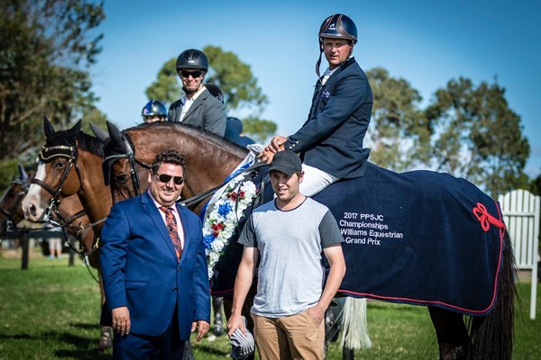 Brook Dobbin and Carrado MVNZ, winners of the Sam Williams Equestrian Grand Prix 2 - © Geoff McLean - Gone Riding Media
