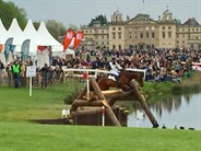 Ingrid Klimke and Horseware Hale Bob OLD. The pair led after the cross country but dropped to ninth after the jumping - © Ginette Snow