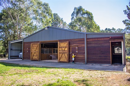 A beautiful stable block, such as this one, is a key feature of an equine property