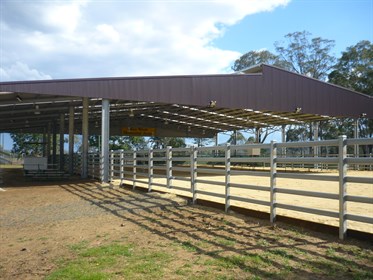 ABC Sheds part covered arena