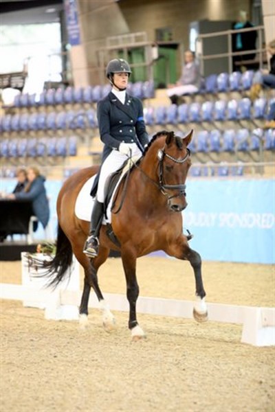 Alycia Targa and CP Dresden finished second in the Grand Prix Special on 66.23% - © Roger Fitzhardinge