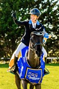 Amanda Ross and the Fraser Brown owned Koko Popping Candy were all smiles at the presentation of the CIC3* - © Geoff McLean/Gone Riding Media