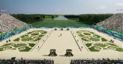 An artist's impression of the main arena at Versailles. © Paris 2024