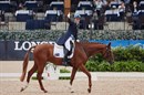 Andrew Hoy and Vassily de Lasso, 8th after the first day of dressage - © FEI/Liz Gregg
