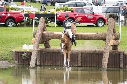 Andrew Nicholson and Nereo on cross country at the 2017 Badminton Horse Trials.  © Jon Stroud Media/FEI