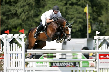 Balou Du Rouet showing off in the showjumping ring © International Horse Breeders