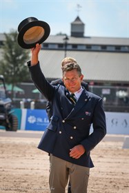 Boyd Excell won the dressage phase of the driving championship