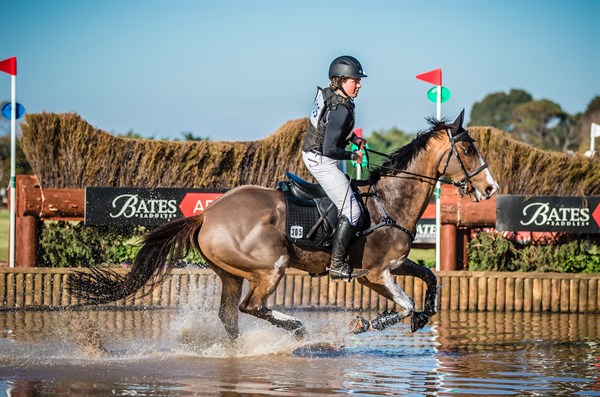 Callum Buczak and Matavia Cheval working the Bates AdVanta water in the CCI3* to end the day on 38.50 - © Geoff McLean/Gone Riding Media