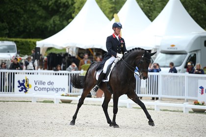 Carl Hester and Hawtins Delicato at the FEI Nations Cup Compiègne - Grand Prix © FEI/PSV J. Morel