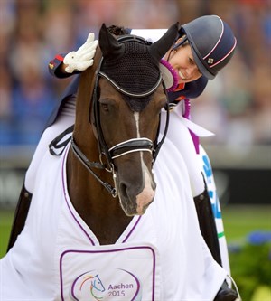 Charlotte Dujardin and Valegro at Aachen in 2015 © FEI