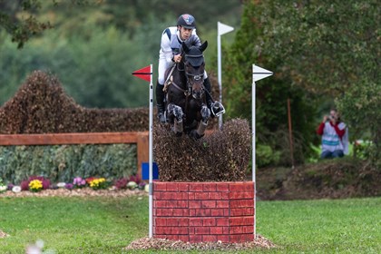 Chris Burton and Clever Louis on course at Boekelo. © William Carey
