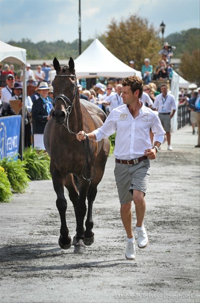 Chris Burton and Cooley Lands trot up - © Michelle Terlato