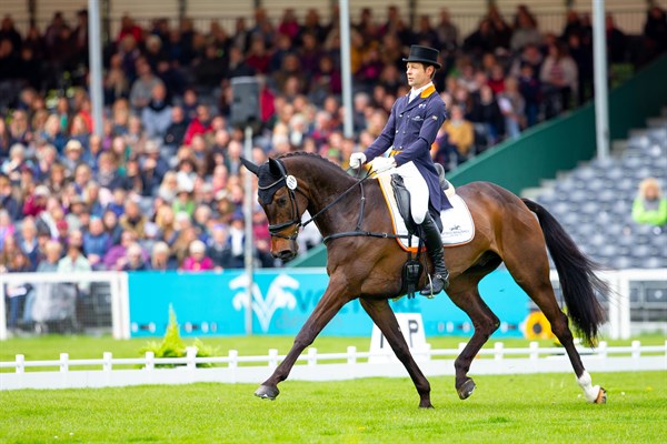 Christopher Burton and Graf Liberty in the dressage. © Elli Birch/BootsandHooves
