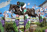Cian O'Connor on Good Luck had a fabulous clear round today for team Ireland - © Michelle Terlato