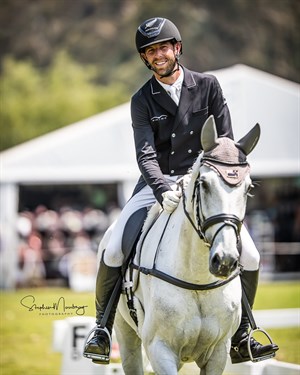 Clarke Johnstone and Balmoral Sensation maintain the lead in the CCI4*-L class at Wallaby hill with a score of 26.50 © Stephen Mowbray - event useonly