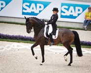 Dorothee Schneider and Showtime were second in the CDIO5* GP