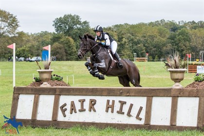 Erin Sylvester and Mettraise competing in the 2017 Fair Hill International CCI3* © USEA/Leslie Mintz