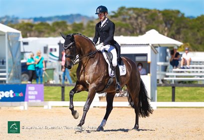 Jayden Brown and Senator Nymphenburg. © Kirsty Pasto / Equestrian Australia High Performance