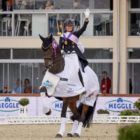 Jessica von Bredow-Werndl and TSF Dalera BB took gold in the Freestyle at Hagen.© FEI/Liz Gregg