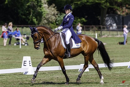 Jonna Britse rides Quattrino during the dressage for the CCI-SO4*. © Libby Law Photography (NOT FOR RESUSE)