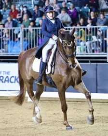 Kerry Mack and Mayfield Limelight were the runners-up in the Grand Prix CDI-W Freestyle. © Roger Fitzhardinge