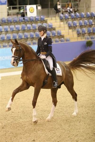Lesley-Anne Taylor and Amicelli Gold in the Grand Prix - © Roger Fitzhardinge