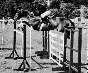 Marion Coakes and Stroller © Golden Age of Show jumping Facebook page