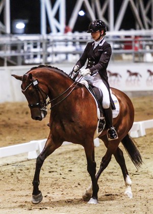 Mary Warren and Mindarah Park Raphael, winners of he Grand Prix CDI Special at 2019 Brisbane CDI © Amy-Sue Alston photography