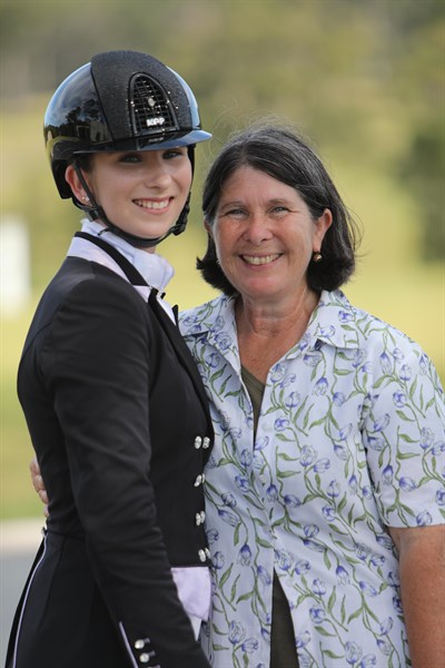 Mary Warren and her wonderful supportive mother at WP Dressage by the Sea CDI4* © Roger Fitzhardinge