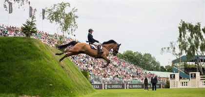 Michael Pender won the Al Shira’aa Derby at Hickstead becoming the youngest ever winner © Nigel Goddard
