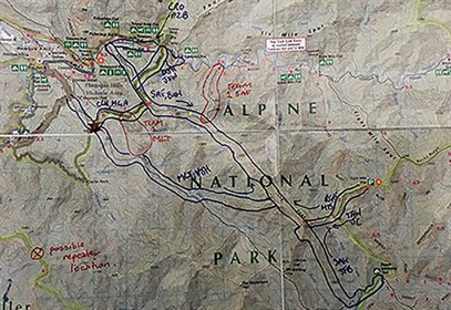 Narelle Davies - Timbertop map