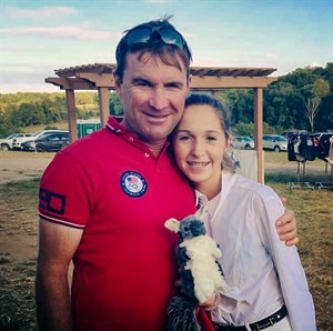 Phillip Dutton and his daughter