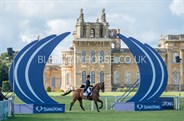 Pippa Funnell in action, with the stunning Blenheim Palace in the background. © Adam Fanthorpe