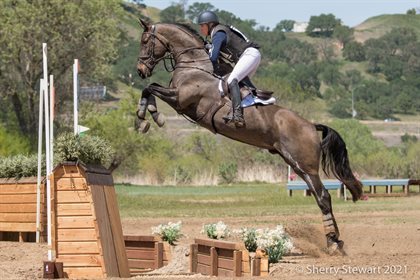 Rebecca Braitling finished third with Caravaggio II at Twin Rivers Spring International's inaugural CCI4*-L event in California, USA. © Sherry Stewart