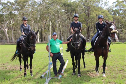 Rod Brown instructing riders. © Equestrian Australia