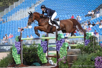 Rowan Willis and Blue Movie went clear and fast to finish 3rd today - © Michelle Terlato