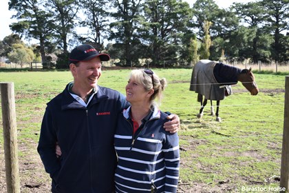 Russell Johnstone with Melanie at the Victorian Jumping Stables. © Barastoc