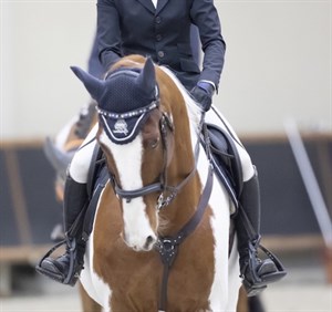 Shino Hirota and her skewbald horse Life is Beautiful have qualified for the Longines 2019 Final which will take place in Gothenburg  © FEI/Yusuke Nak