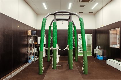 Some of the facilities at the new equine veterinary clinic for Tokyo 2020. © FEI/Christophe Taniére