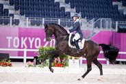 Swedish Therese Nilshagen and Dante Weltino Old have qualified for the Grand Prix Special and Freestyle at Tokyo. © FEI/Shannon Brinkman