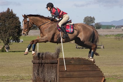 Tamworth International Eventing President Carolyn Campbell competing. © Furdography