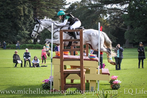 Tayah Andrew on Silver Force for team AUS in the CCI2* © Michelle Terlato