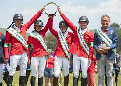 Team Switzerland win the opening leg of the FEI Eventing Nations Cup™ 2022 season in Pratoni.