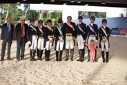 The Grand Prix placegetters with French judge Mr Roudier and Terry Snow - © Roger Fitzhardinge