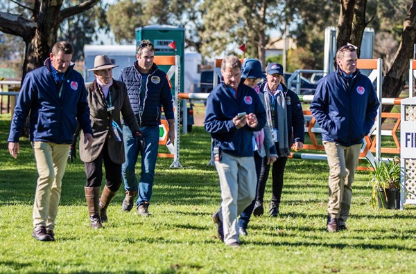 The Ground Jury walking the show jump course  for the CCI3* and CIC3* - © Geoff McLean/Gone Riding Media