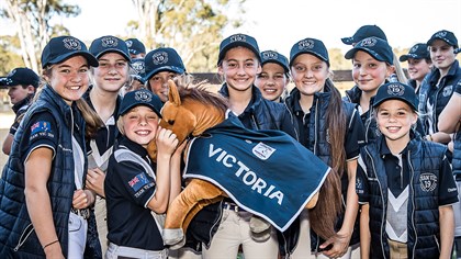 The Harry le Bherz Perpetual Trophy for the Champion State Team was awarded to team Victoria © Stephen Mowbray