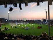 The Opening Ceremony concluded as the sun set over Aachen.
